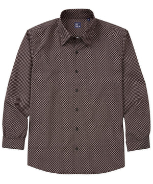 Westport No-Tuck Long Sleeve Button Under Collar Stretch Performance 'Stamps' Sport Shirt