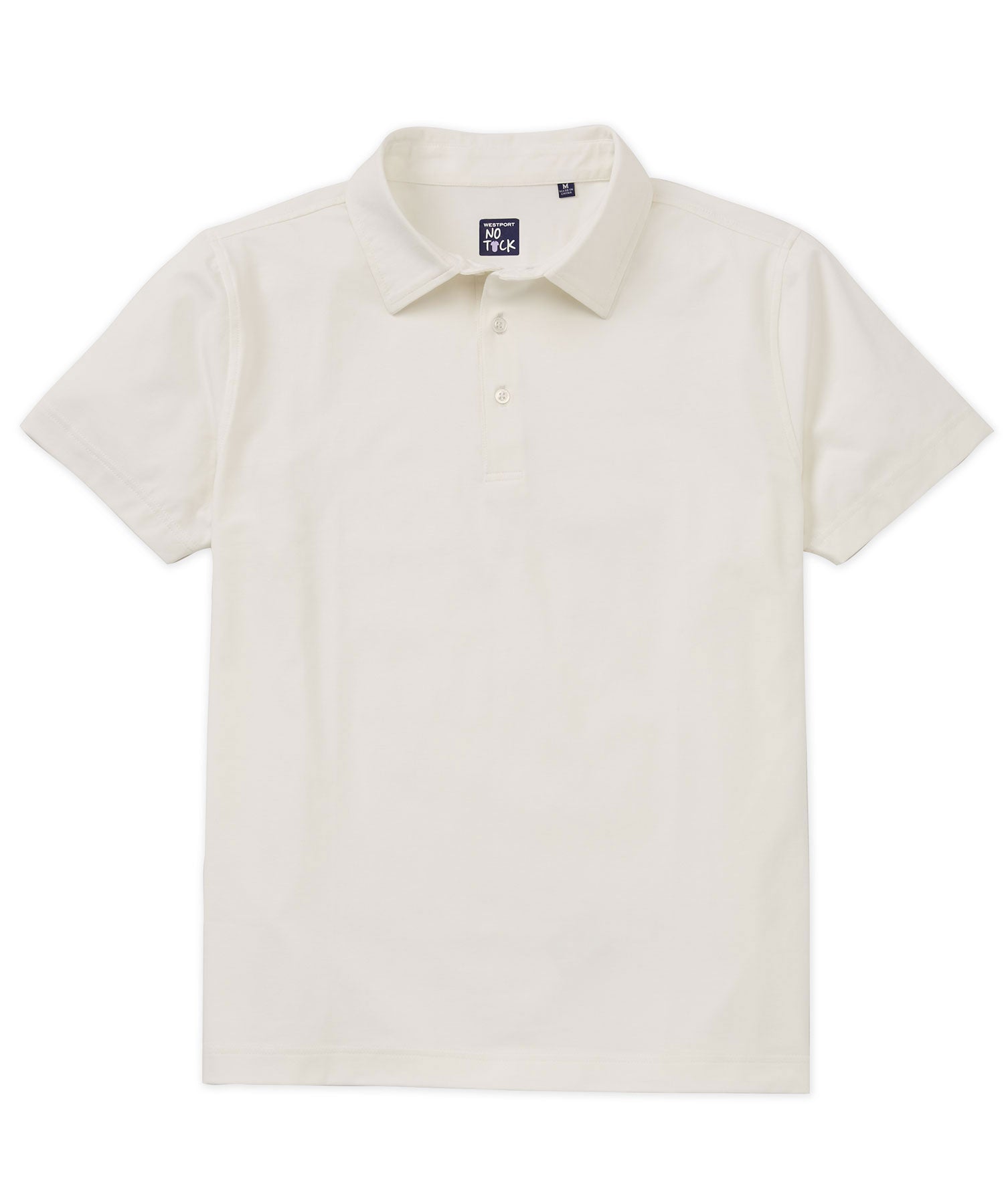 Westport No-Tuck Short Sleeve Cotton Performance Stretch Polo Knit Shirt