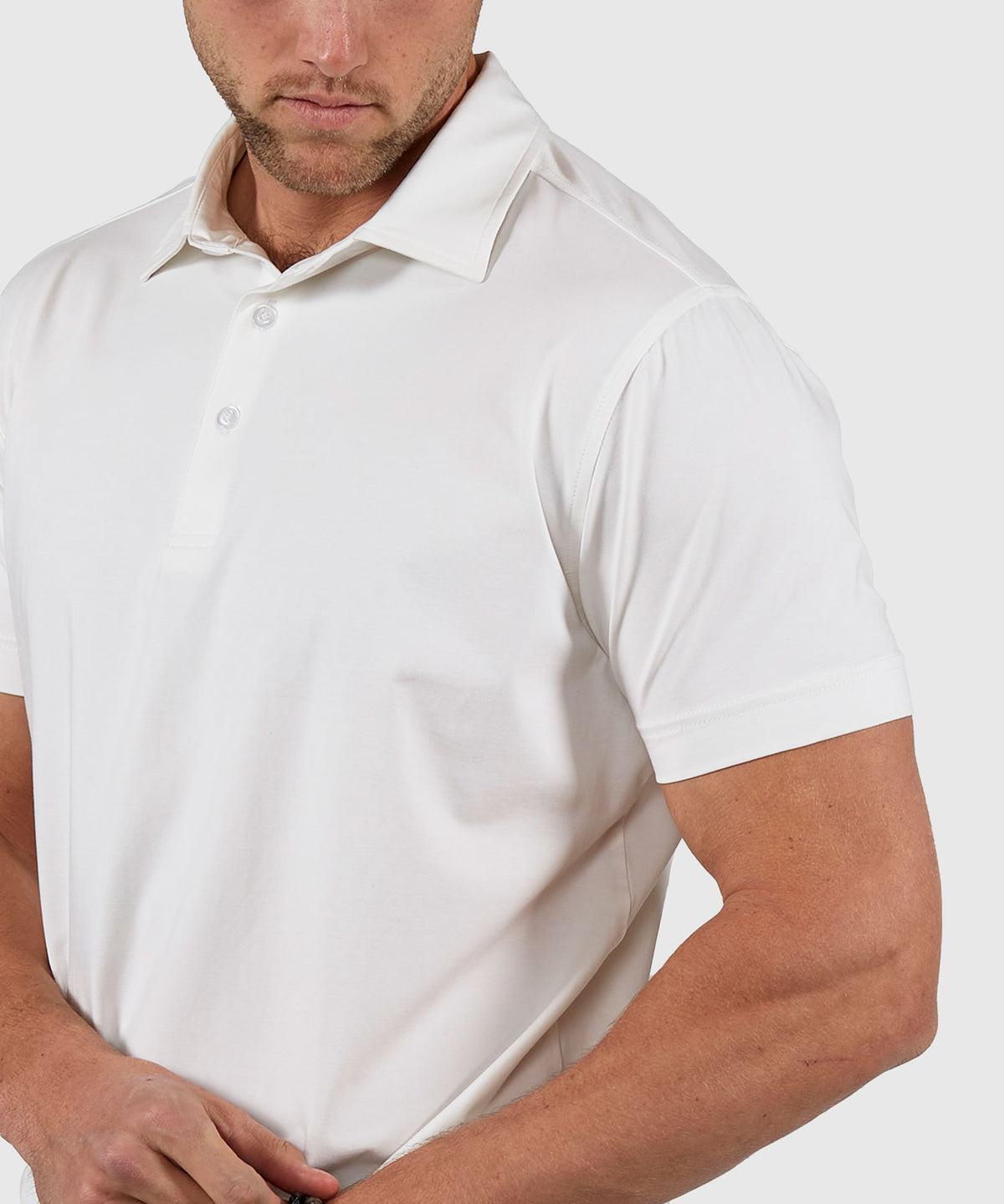 Westport No-Tuck Short Sleeve Cotton Performance Stretch Polo Knit Shirt, Men's Big & Tall