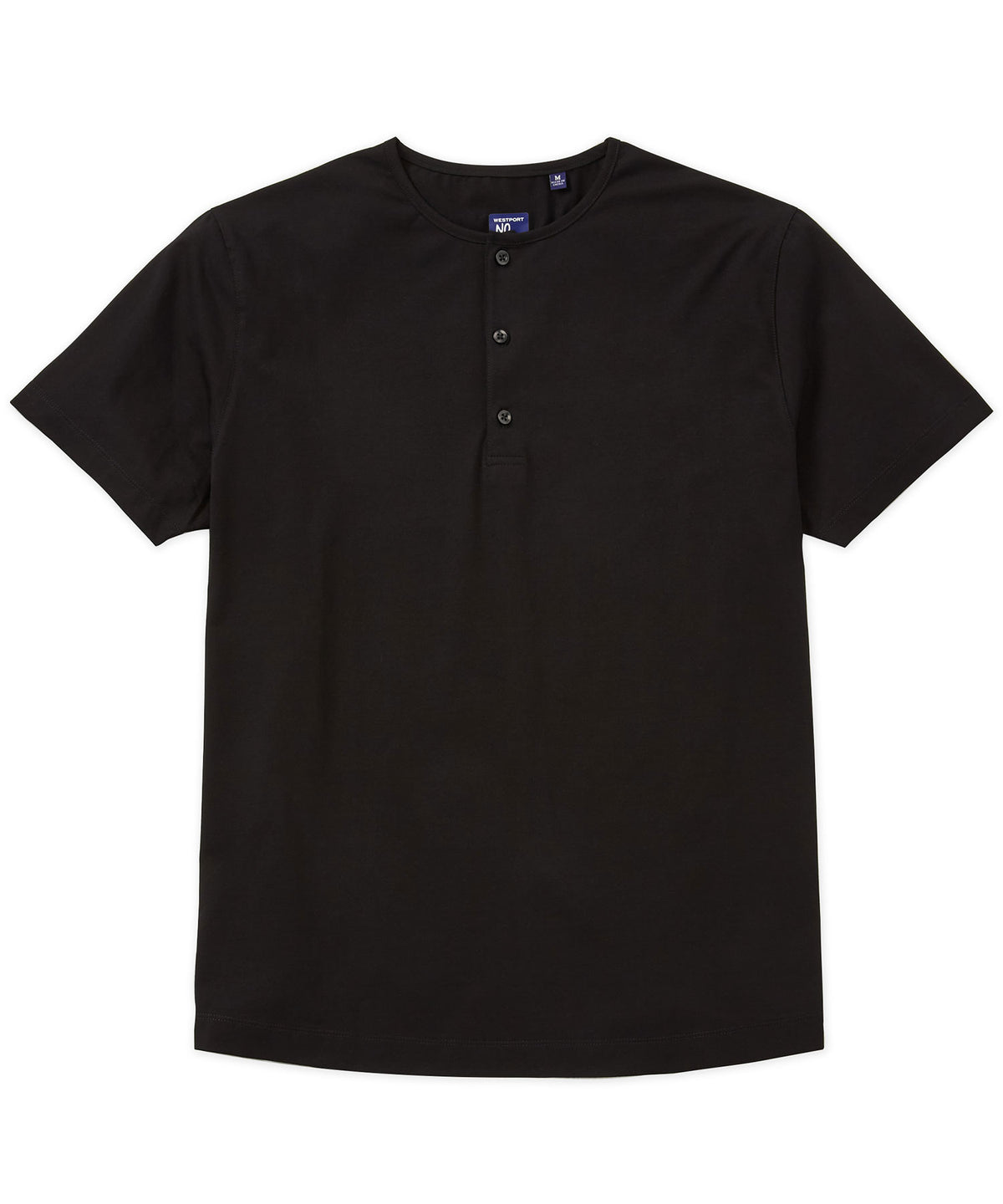 Westport No-Tuck Short Sleeve Cotton Performance Stretch Henley Knit Shirt, Men's Big & Tall