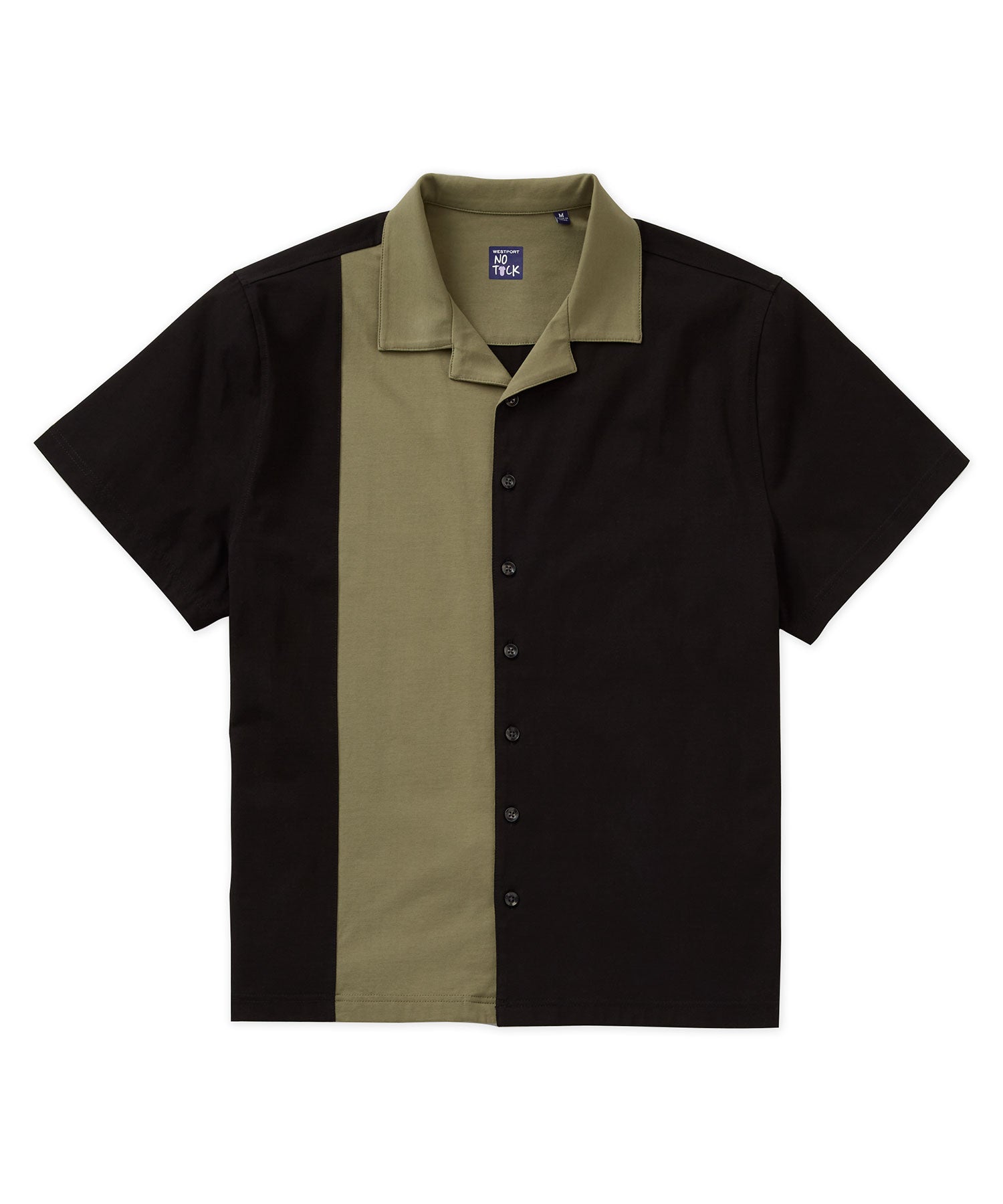 Westport No-Tuck Short Sleeve Cotton Performance Stretch Bowling Shirt