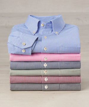 Westport Lifestyle Long Sleeve Button Down Collar Gingham Sport Shirt