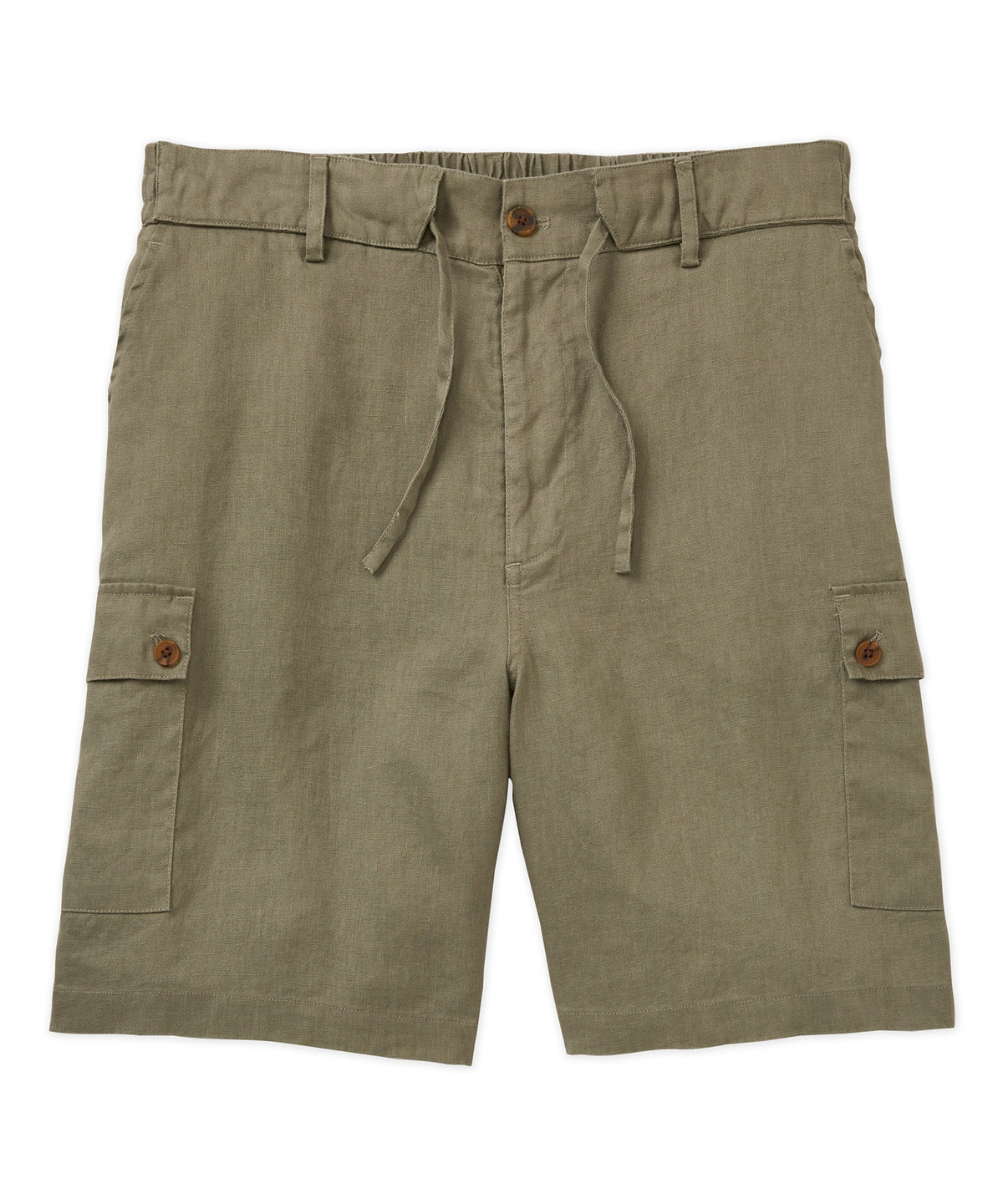 Westport Black Southport Linen Drawcord Cargo Short, Men's Big & Tall