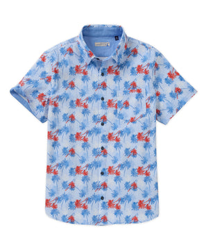 Westport Lifestyle Short Sleeve Seersucker Print Sport Shirts