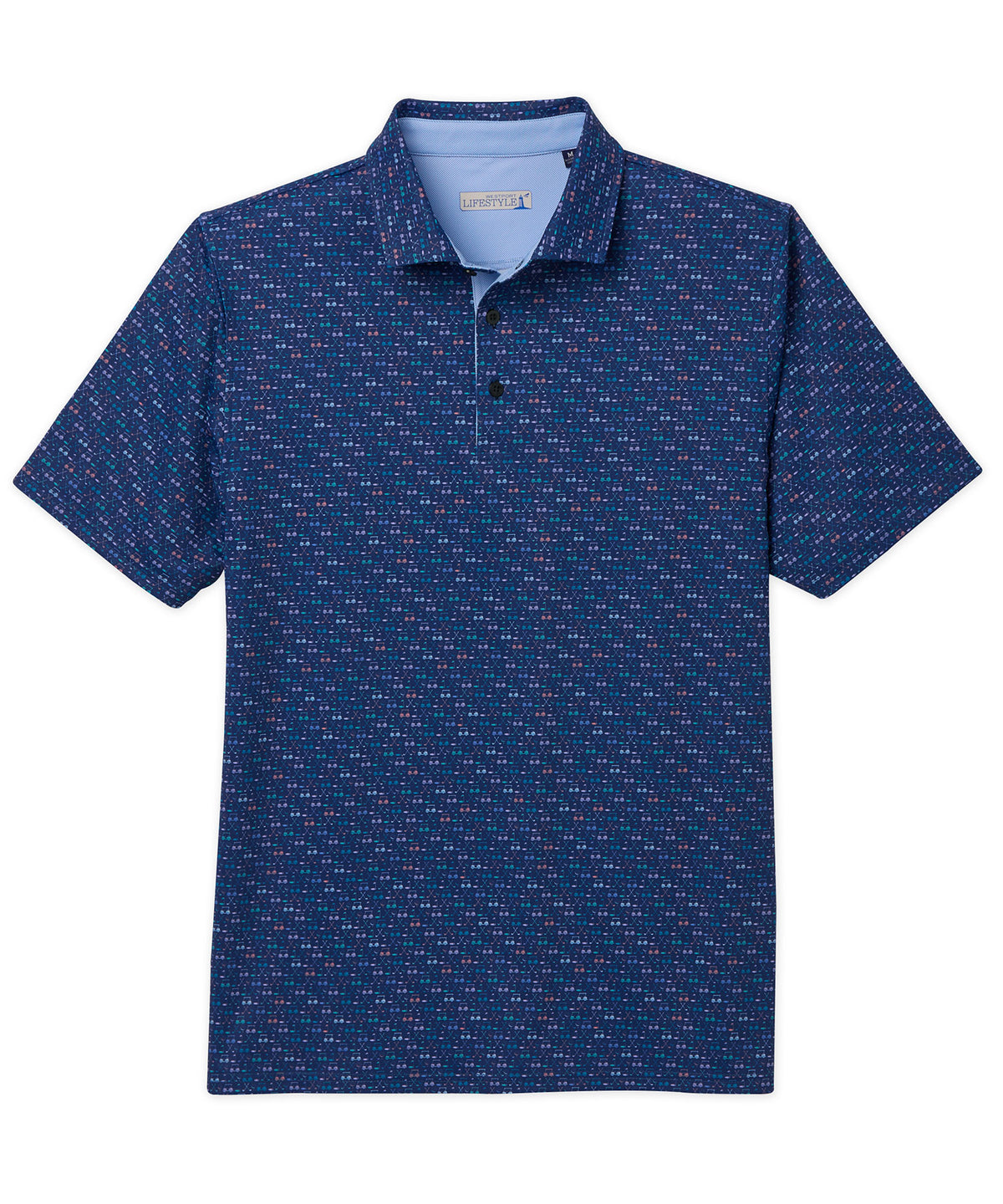 Westport Lifestyle Short Sleeve Performance 'Golf Carts' Polo Knit Shirt, Men's Big & Tall