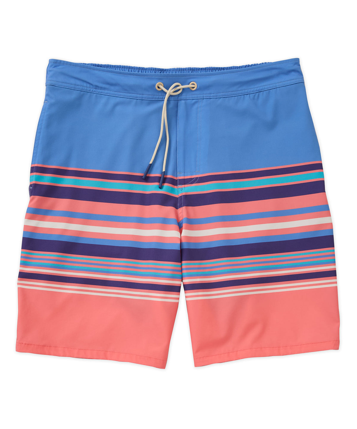 Westport Lifestyle Saybrook Half Elastic Stripe Board Short, Men's Big & Tall