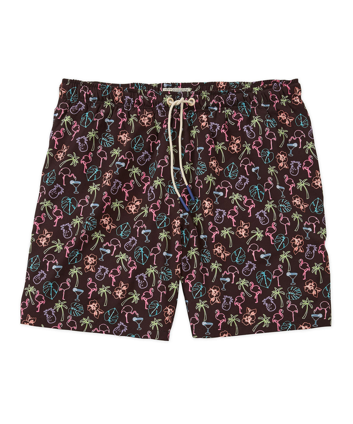 Westport Lifestyle Compo Stretch 'Tropical' Print Swim Trunks, Men's Big & Tall