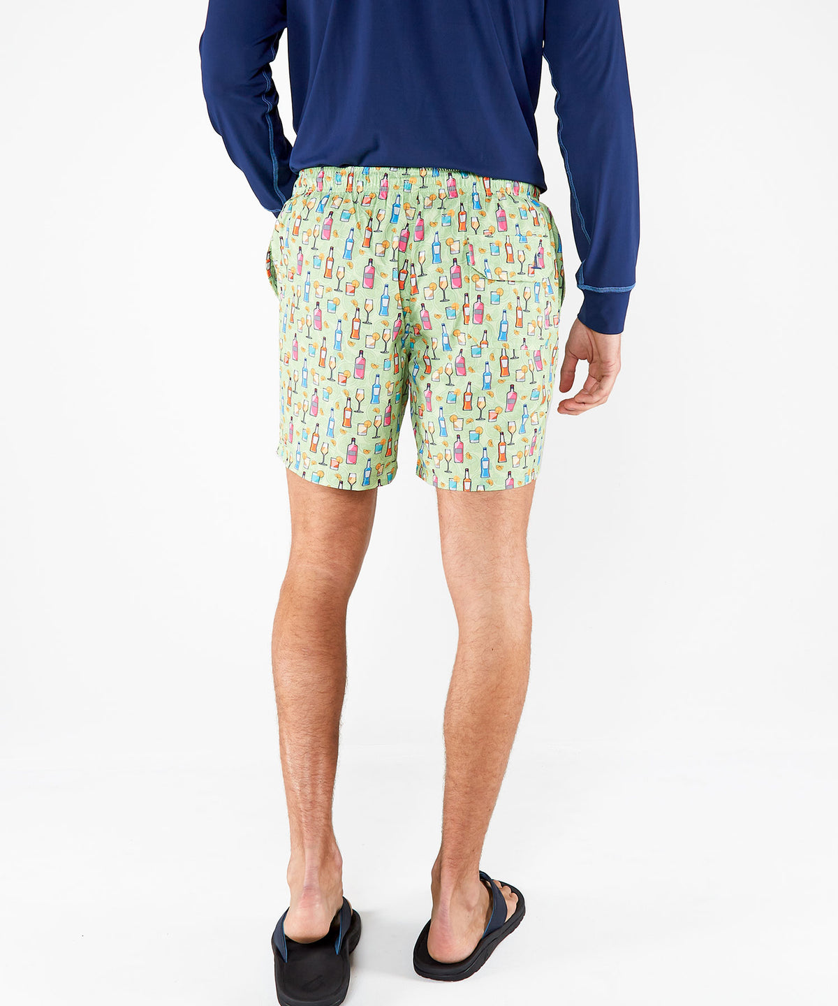 Westport Lifestyle Spritzer Print Compo Swim Trunks, Men's Big & Tall