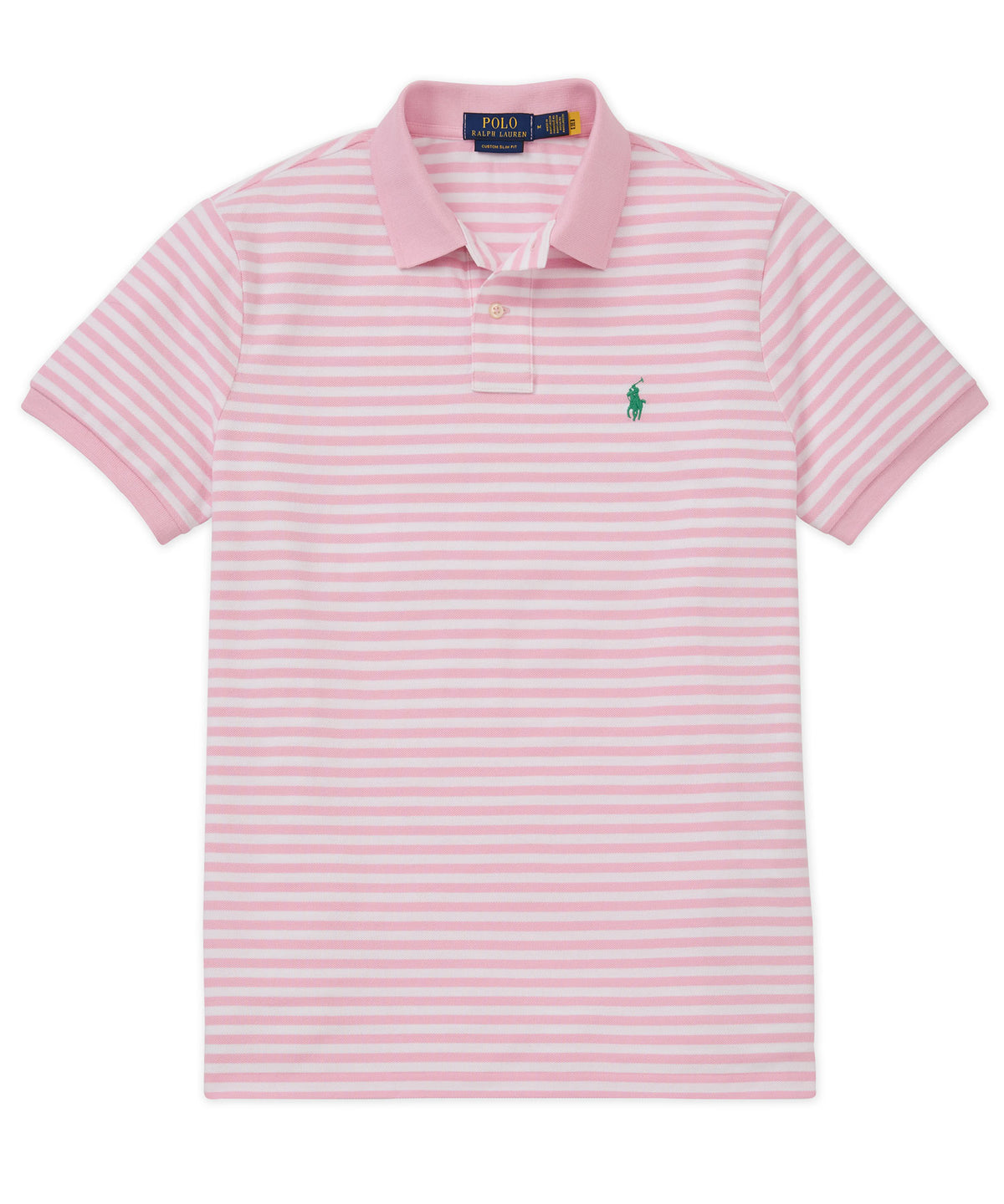 Polo Ralph Lauren Short Sleeve Animated Striped Mesh Polo Knit Shirt, Men's Big & Tall