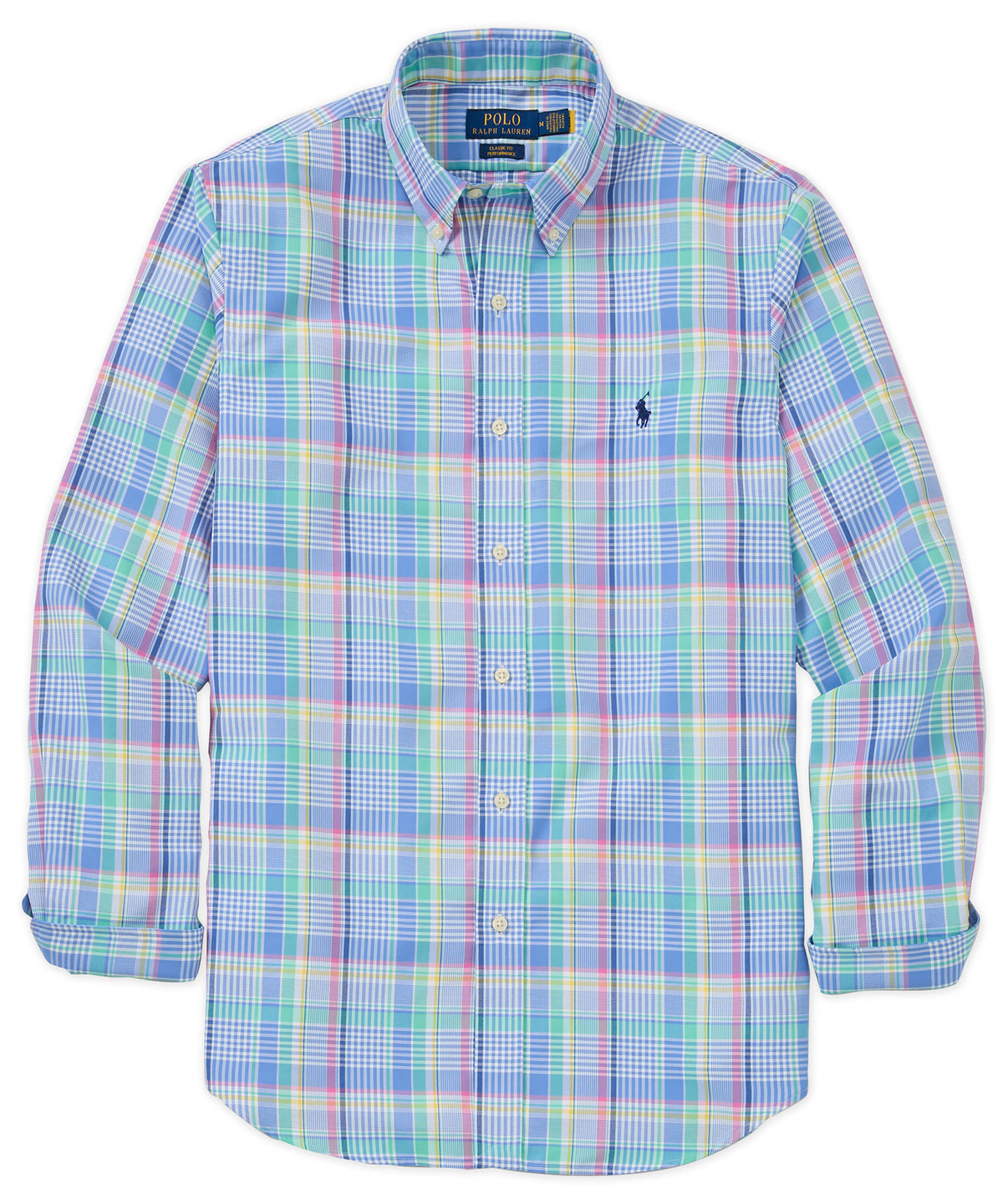 Polo Ralph Lauren Long Sleeve Button-Down Collar Performance Sport Shirt, Men's Big & Tall