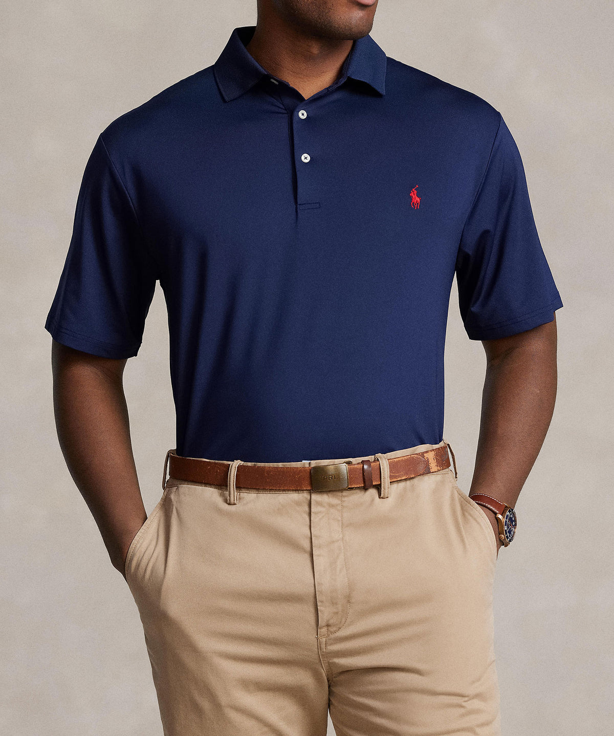 Polo Ralph Lauren Short Sleeve Performance Polo Knit Shirt, Men's Big & Tall