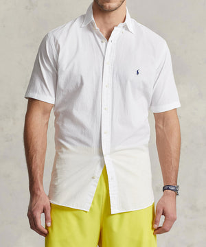 Polo Ralph Lauren Short Sleeve Button Down Collar Seersucker Sport Shirt