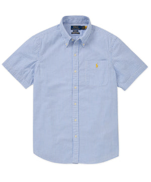 Polo Ralph Lauren Short Sleeve Button Down Collar Seersucker Sport Shirt