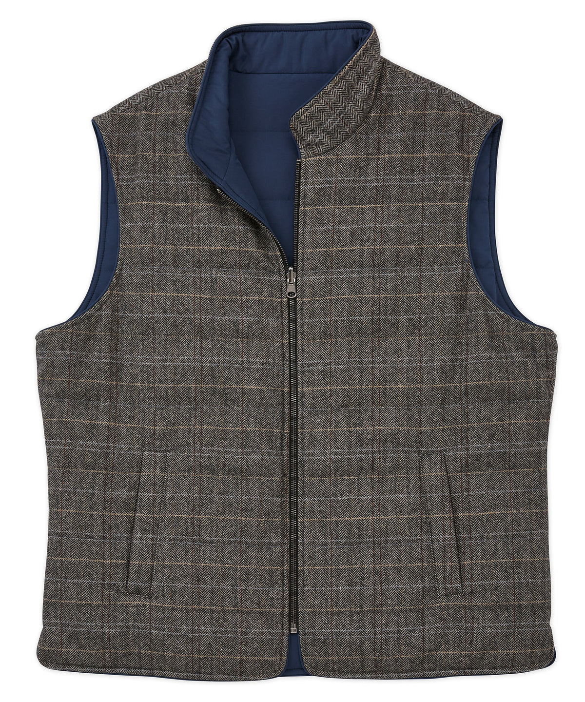 Westport Black Reversible Quilted Vest, Men's Big & Tall