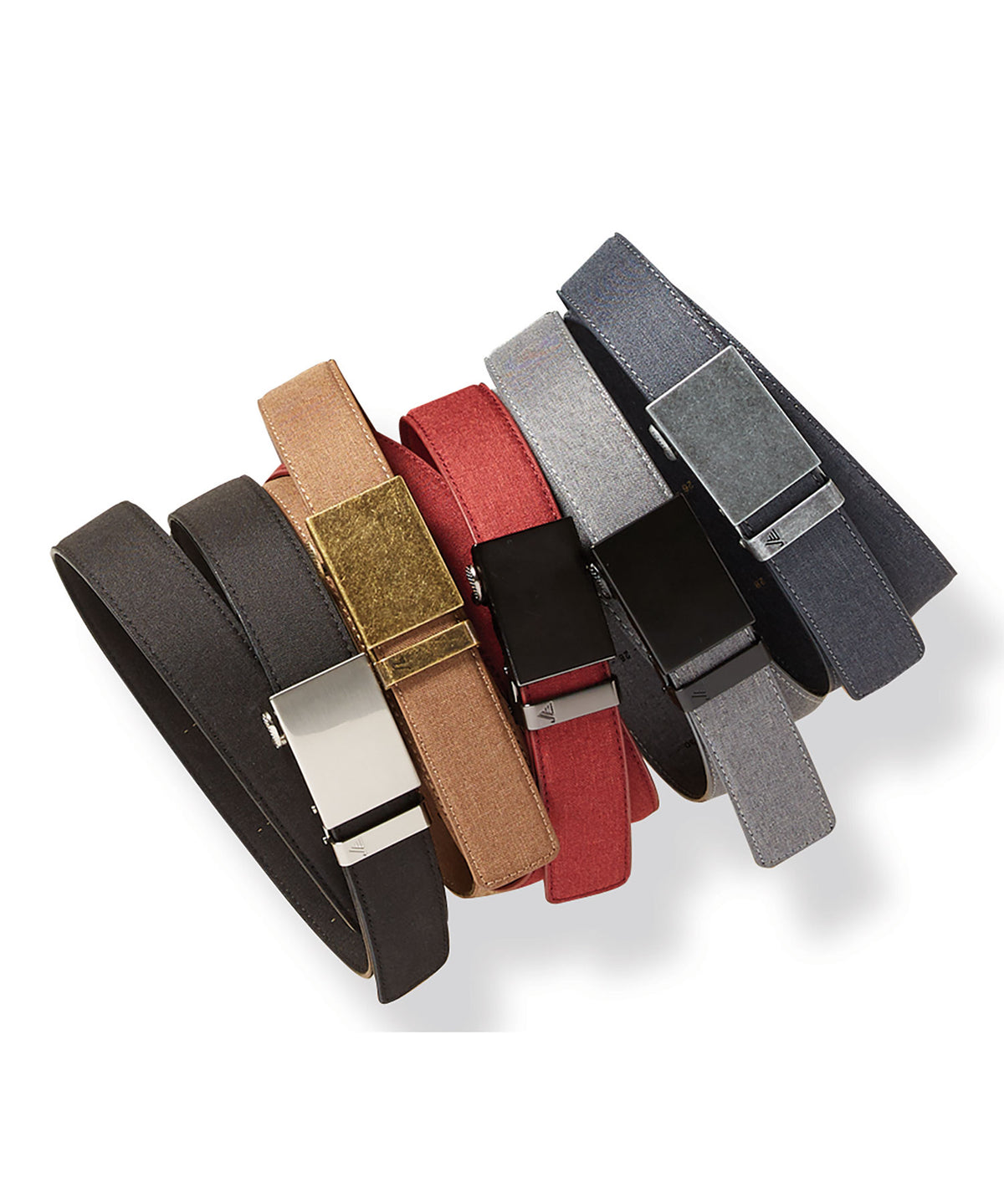 Slide Buckle Cotton Canvas Belt, Men's Big & Tall