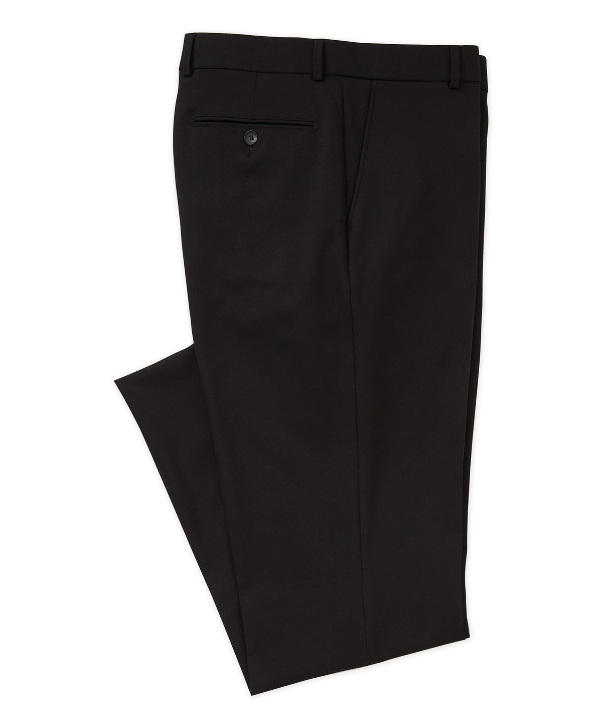 Westport Black Flat Front Performance Stretch Gabardine Pant, Men's Big & Tall