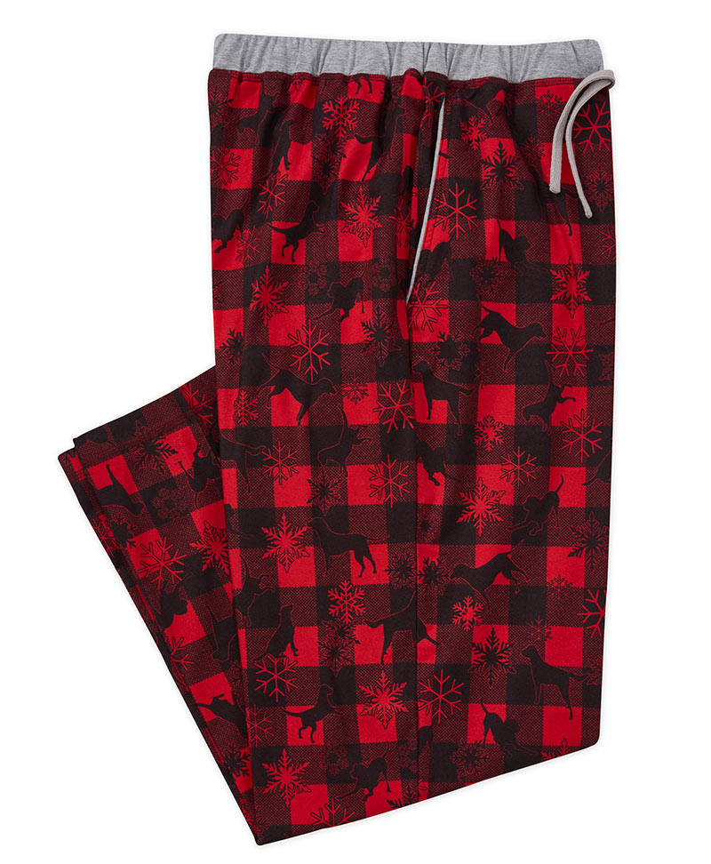 Westport 1989 Flannel Holiday Novelty Lounge Pant, Men's Big & Tall