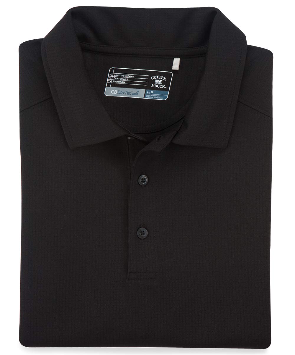 Cutter & Buck Drytec Solid Jacquard Polo Shirt, Men's Big & Tall