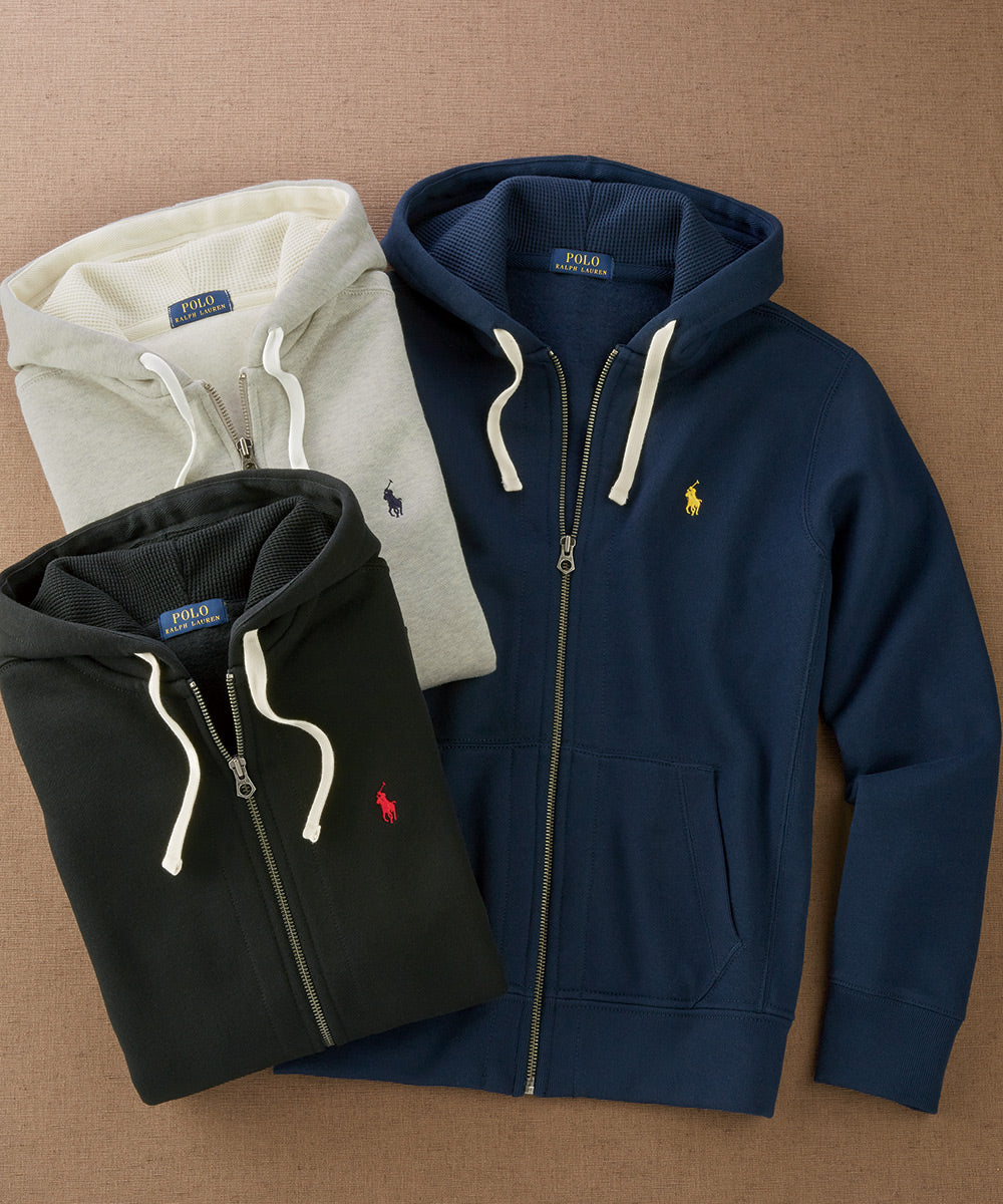 Polo Ralph Lauren Fleece Zip-Front Hoodie, Men's Big & Tall