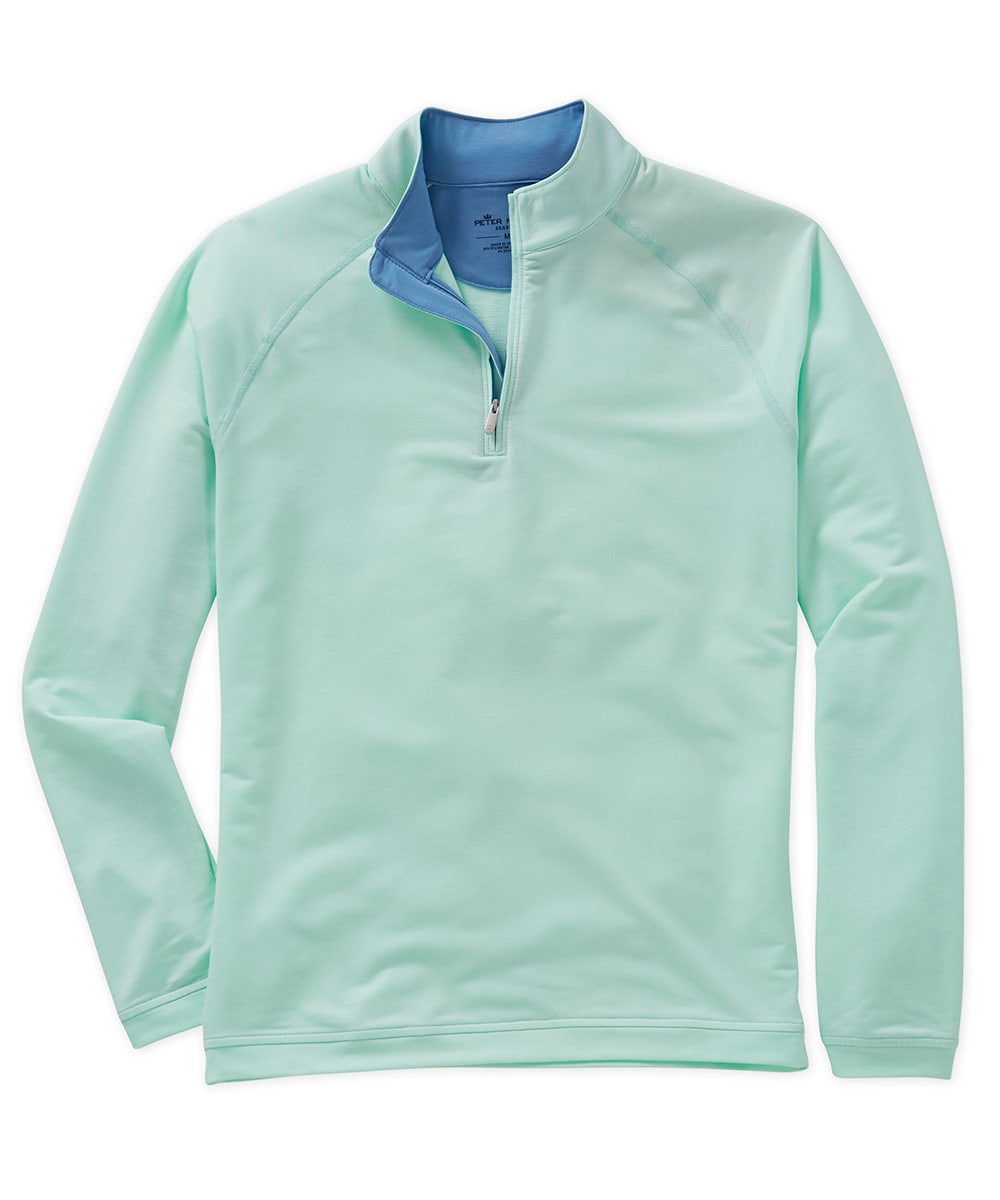 Peter Millar Perth Stretch Loop Terry Quarter-Zip Pullover, Men's Big & Tall