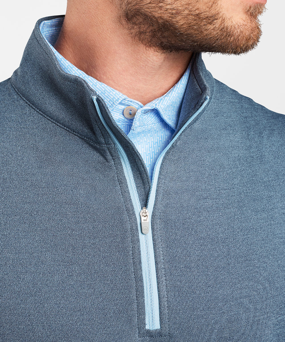 Peter Millar Perth Stretch Loop Terry Quarter-Zip Pullover, Men's Big & Tall