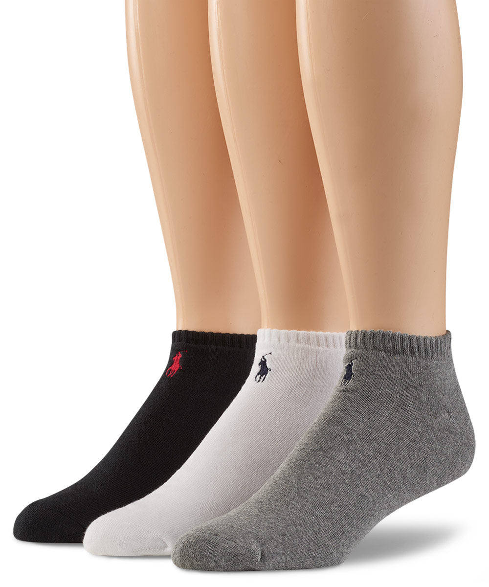 Polo Ralph Lauren Low Cut Athletic Socks (3-Pack), Men's Big & Tall