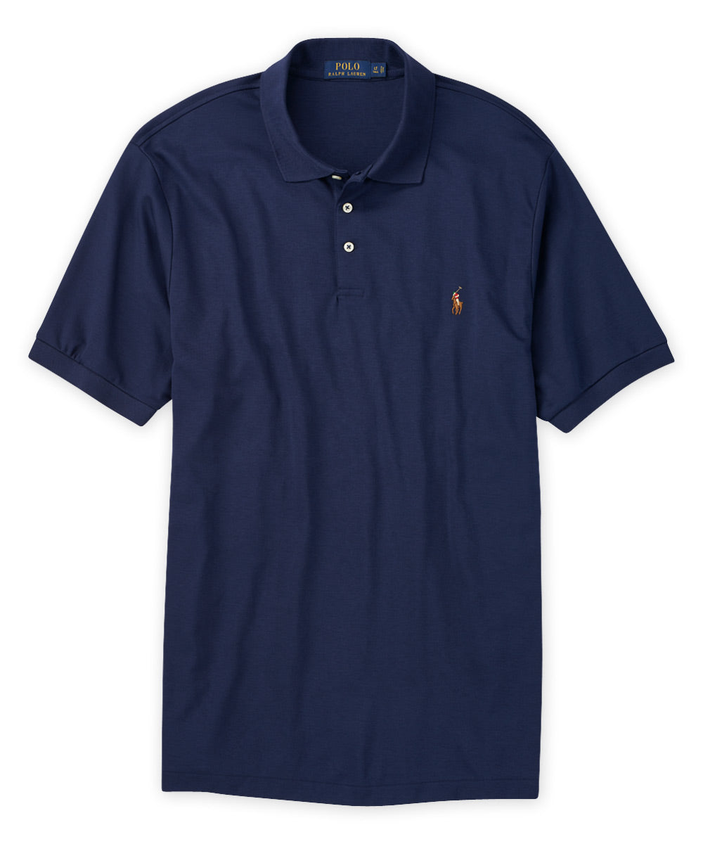 Polo Ralph Lauren Short Sleeve Classic Fit Soft Touch Pima Cotton Polo Shirt, Men's Big & Tall