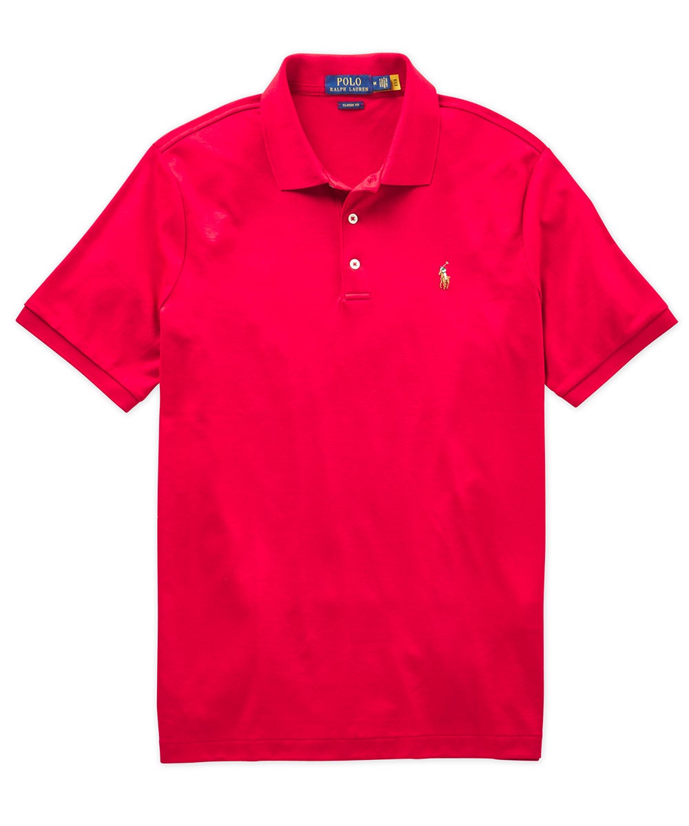 Polo Ralph Lauren Short Sleeve Classic Fit Soft Touch Pima Cotton Polo Shirt, Men's Big & Tall