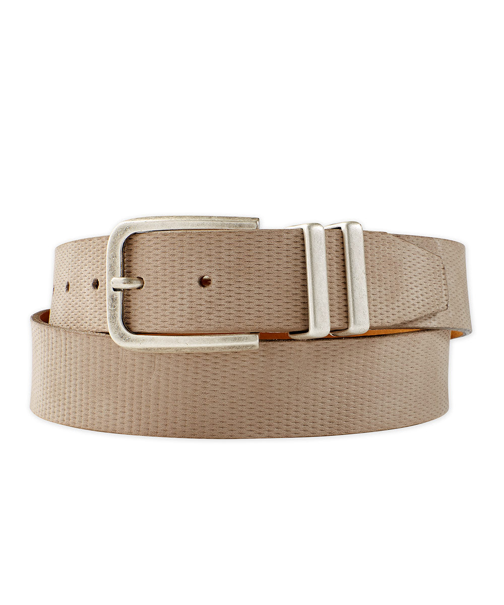 Diamond Embossed Suede Belt, Men's Big & Tall