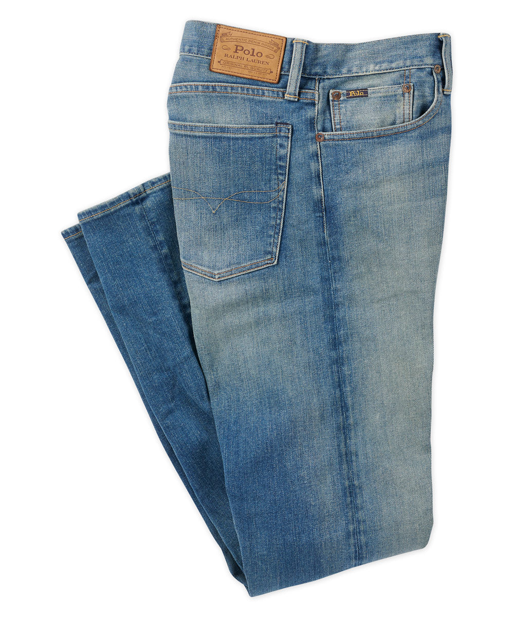 Polo Ralph Lauren Light Wash Stretch Five-Pocket Jeans, Men's Big & Tall