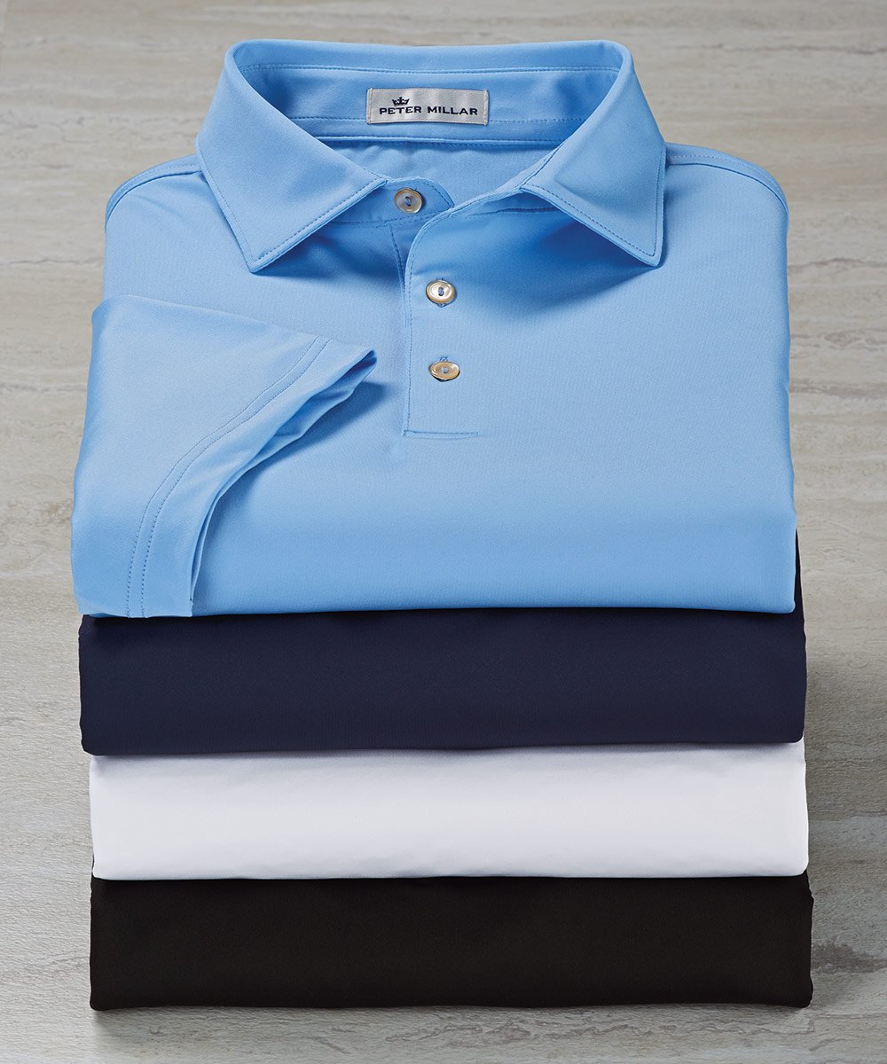 Peter Millar Solid Stretch Jersey Performance Polo Shirt, Men's Big & Tall