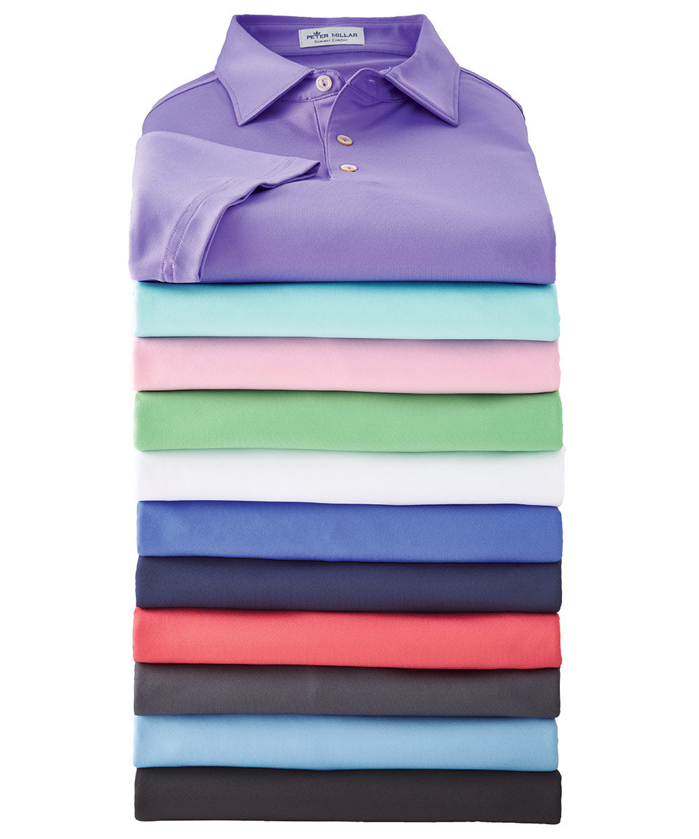 Peter Millar Solid Stretch Jersey Performance Polo Shirt, Men's Big & Tall