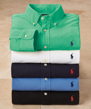 Polo Ralph Lauren Long Sleeve Garment Dyed Oxford Sport Shirt