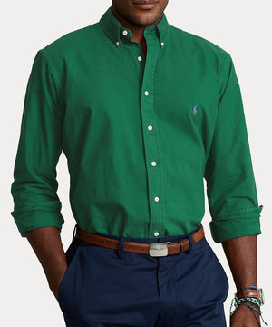 Polo Ralph Lauren Long Sleeve Garment Dyed Oxford Sport Shirt