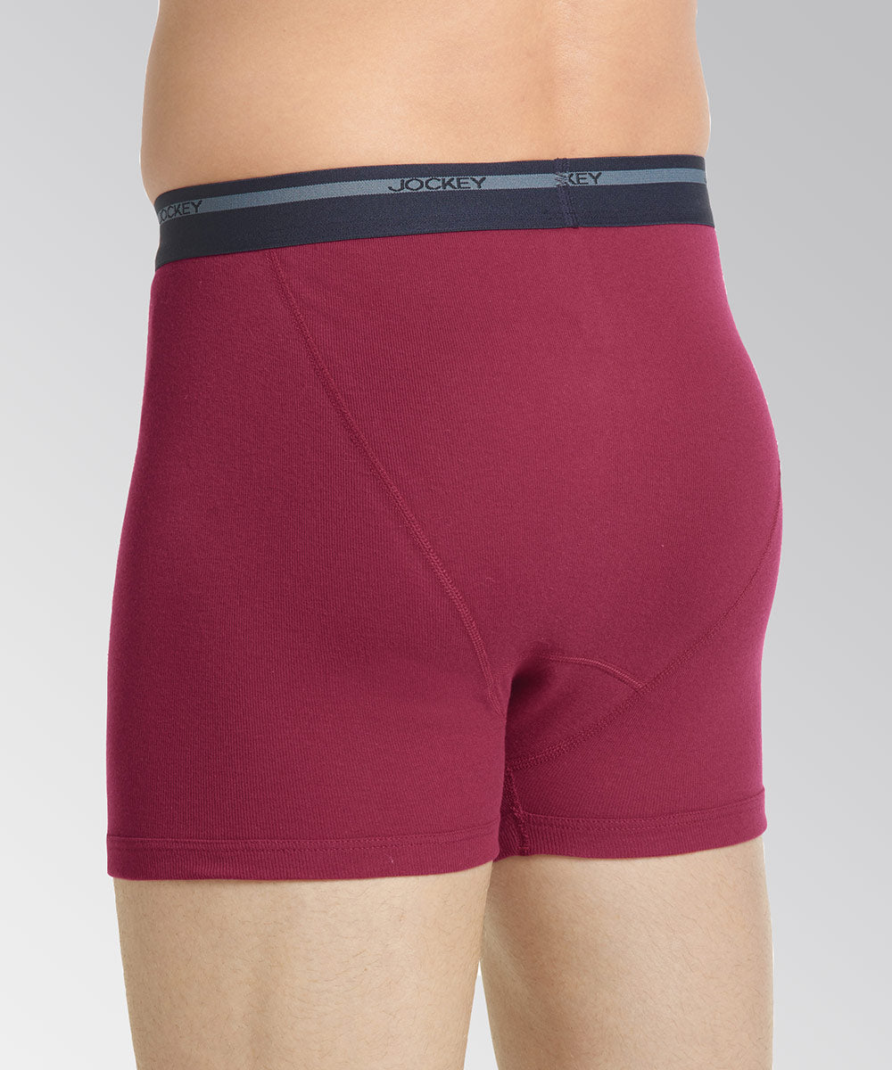 Jockey Rib Knit Boxer Brief 2-Pack, Men's Big & Tall