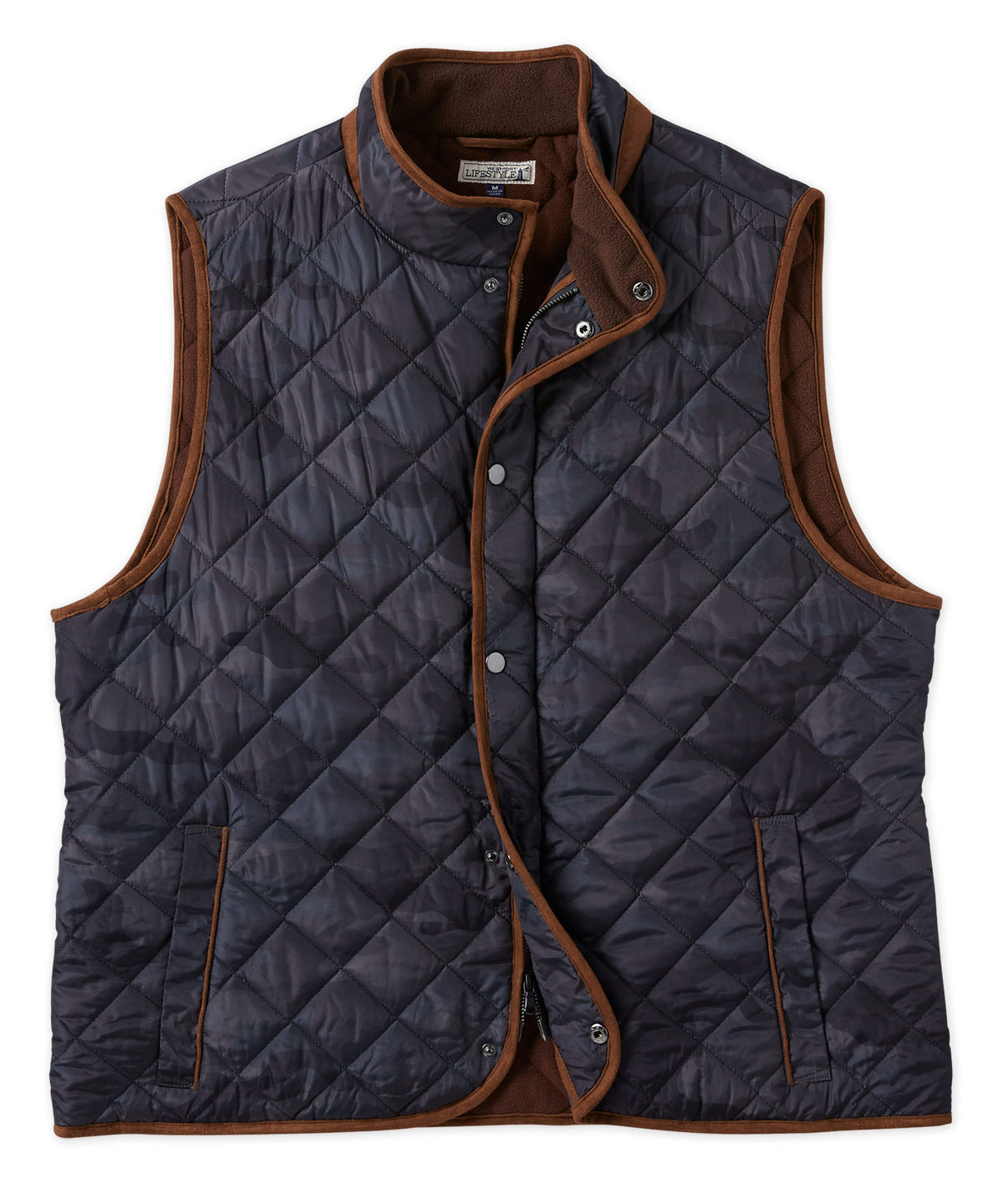 Westport Lifestyle Quilted Pongee Vest, Men's Big & Tall