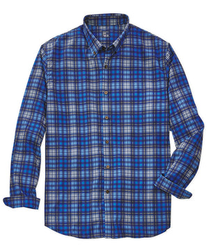 Westport No-Tuck Long-Sleeve Performance Stretch Plaid Sport Shirt