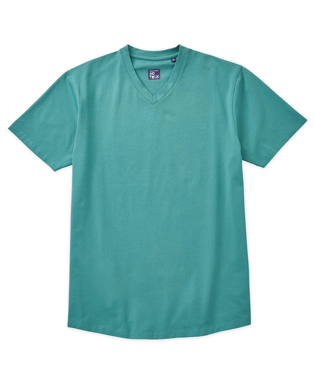 Westport No-Tuck Stretch V-neck Tee Shirt, Men's Big & Tall