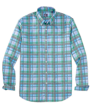 Westport No-Tuck Long Sleeve Performance Stretch Plaid Sport Shirt