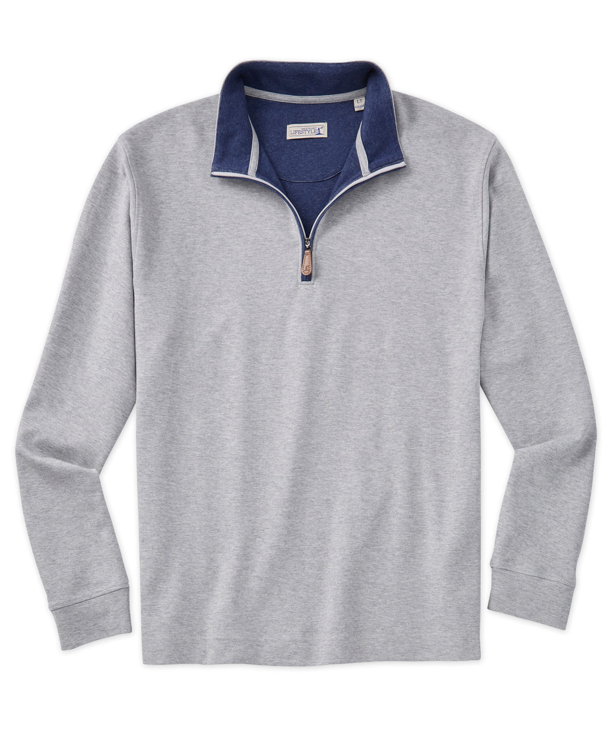 Westport Lifestyle Melange Quarter-Zip Pullover, Men's Big & Tall