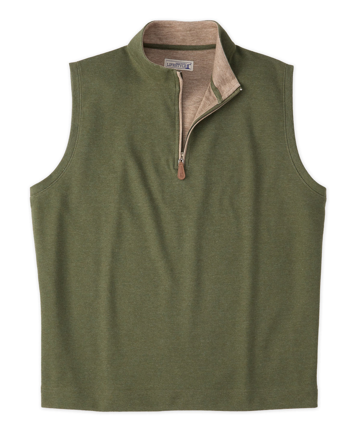 Westport Lifestyle Melange Quarter-Zip Vest, Men's Big & Tall