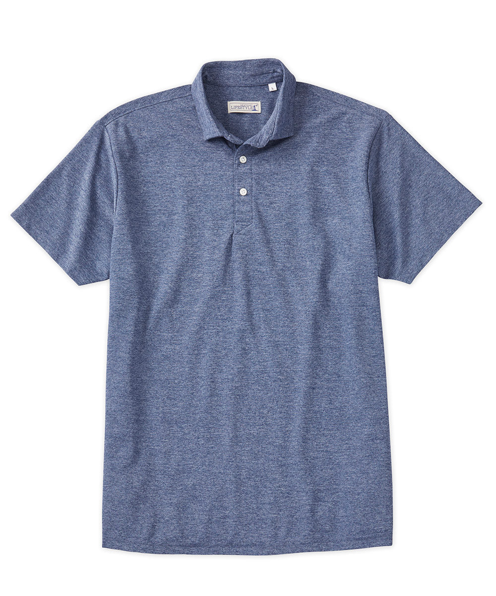 Westport Lifestyle Melange Polo Shirt, Men's Big & Tall