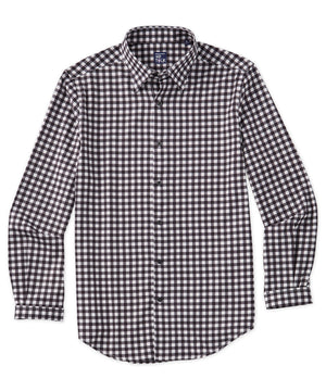 Westport No-Tuck Long-Sleeve Performance Stretch Gingham Sport Shirt