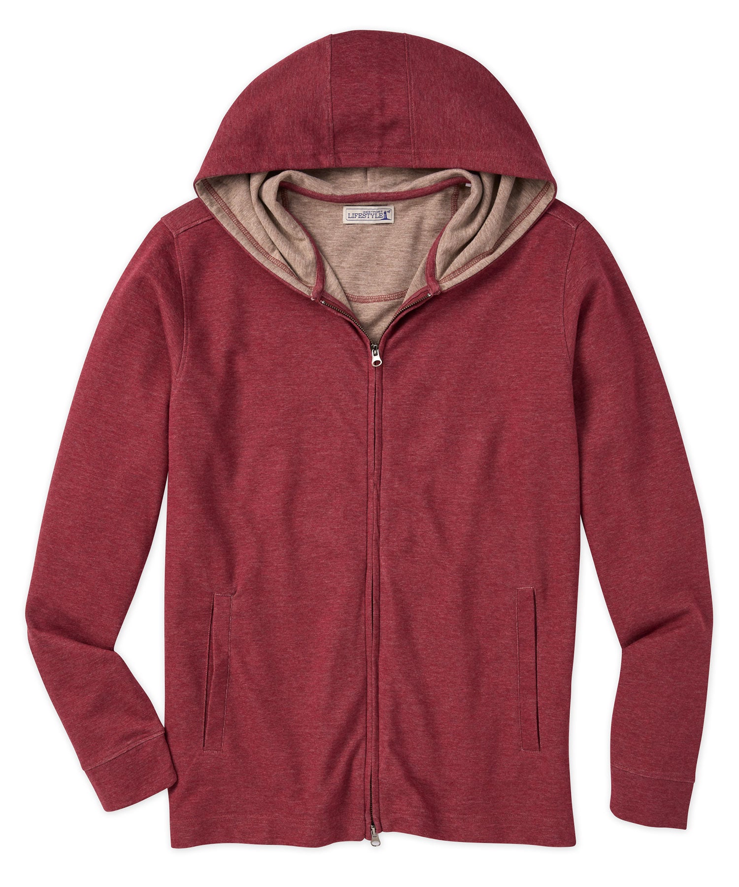 Westport Lifestyle Melange Full-Zip Hoodie, Men's Big & Tall