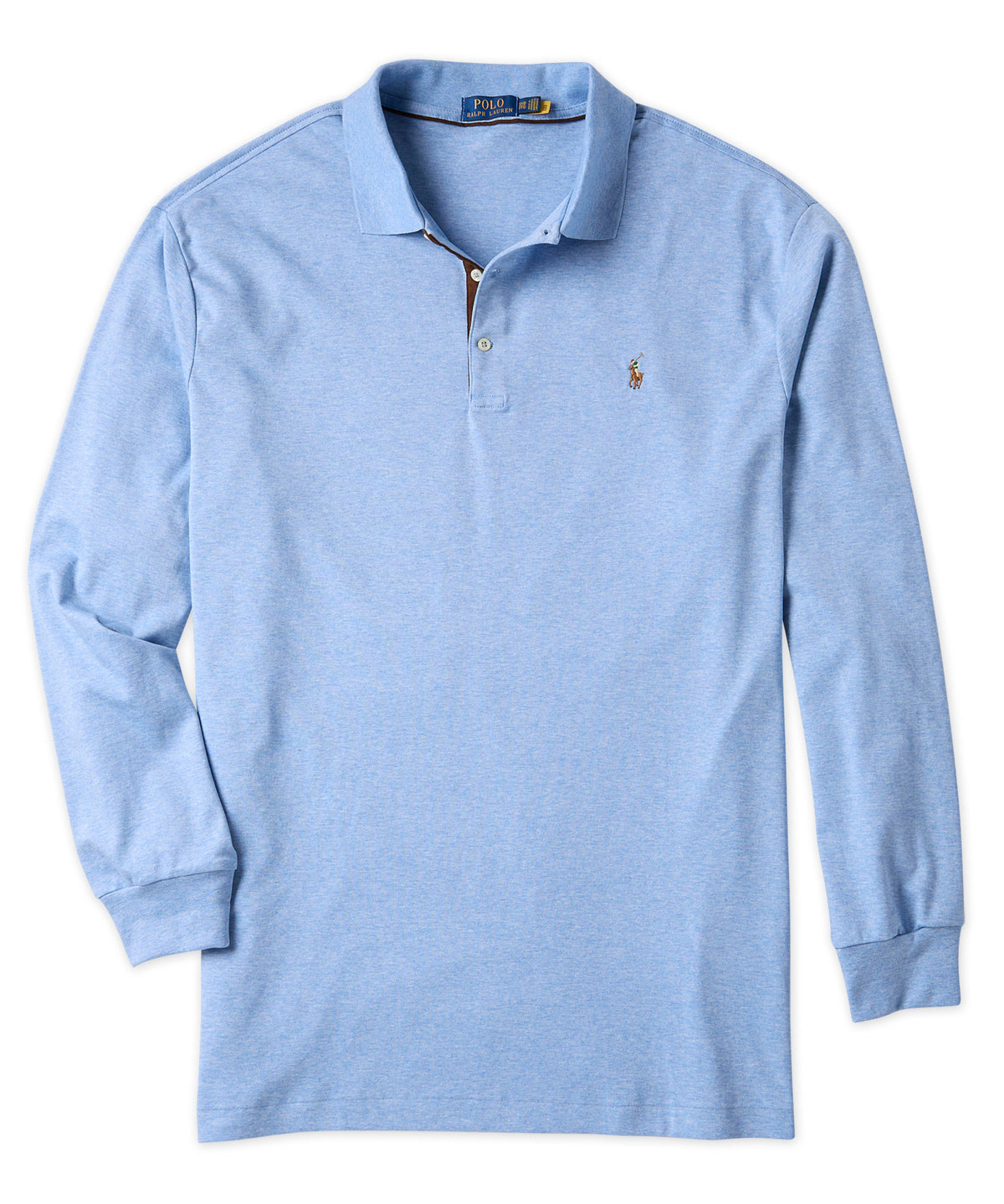 Polo Ralph Lauren Long-Sleeve Soft Cotton Pima Polo, Men's Big & Tall