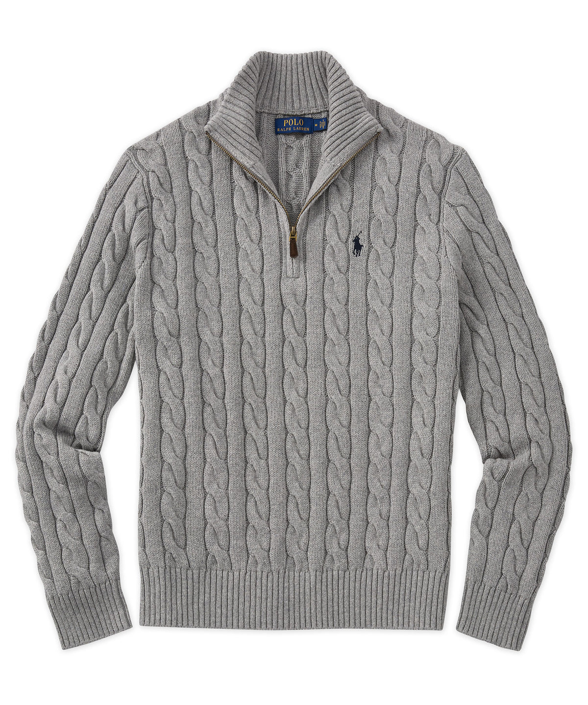 Polo Ralph Lauren Long-Sleeve Cotton Cable Sweater, Men's Big & Tall