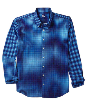 Westport No-Tuck Long Sleeve Gingham Performance Stretch Sport Shirt