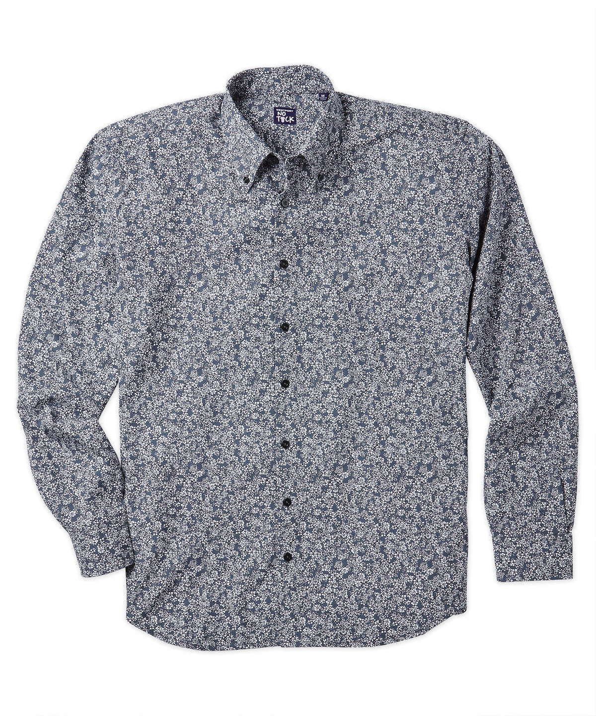 Westport No-Tuck Long Sleeve Floral Performance Stretch Sport Shirt, Men's Big & Tall