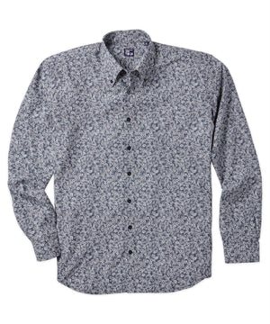 Westport No-Tuck Long Sleeve Floral Performance Stretch Sport Shirt