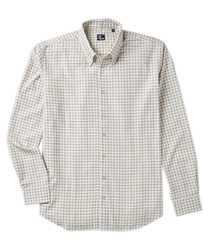 Westport No-Tuck Long Sleeve Grid Check Performance Stretch Sport Shirt